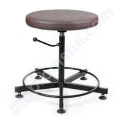 Табурет промисловий ТП-1.1 м’який на ніжках шт.шкіра