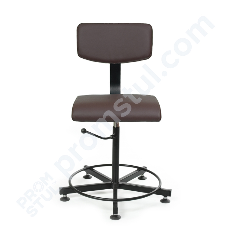 Стілець лабораторний СП-4.1  шт.шкіра, м’який, на ніжках