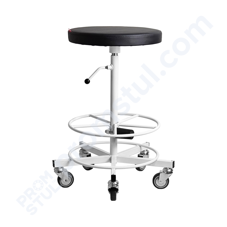Табурет медицинский ТПУ-1.1мр кожзам, подставка-круг