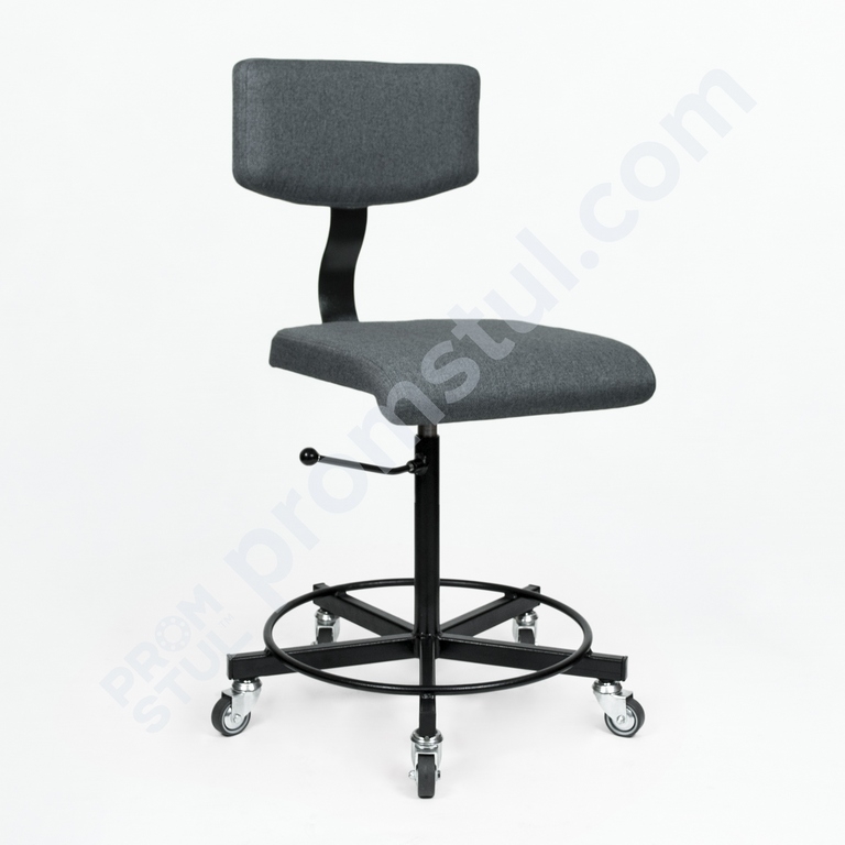 Стілець касира СП-4.2р на колесах тканина