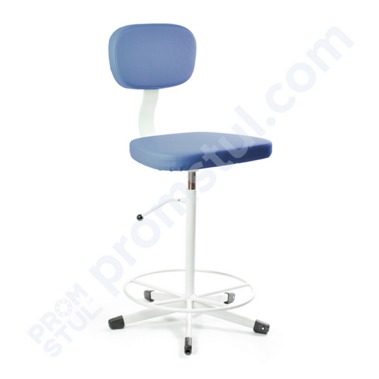 Стілець промисловий СТС-1.1к м’який підставка-коло шт.шкіра